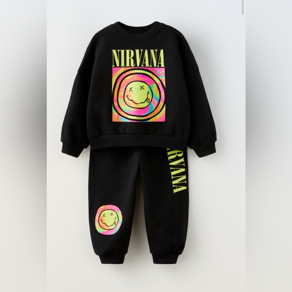 Zara NIRVANA ® PLUSH SWEATSHIRT AND PANTS MATCHING SET